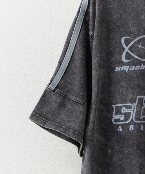 SUGGESTION(サジェッション)の「SUGGESTION/サジェッション 加工サッカーTシャツ(Tシャツ/カットソー・メンズ・ブラウン/ピンク/ブラック・M/L)」の8枚目の写真