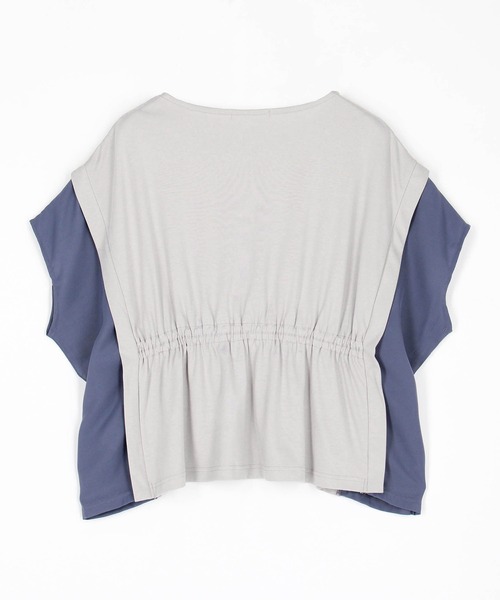 NICOLE white(ニコルホワイト)の「ウエストドロスト配色TEE(Tシャツ/カットソー・レディース・ブラック/オフホワイト/グレー・FREE)」の15枚目の写真