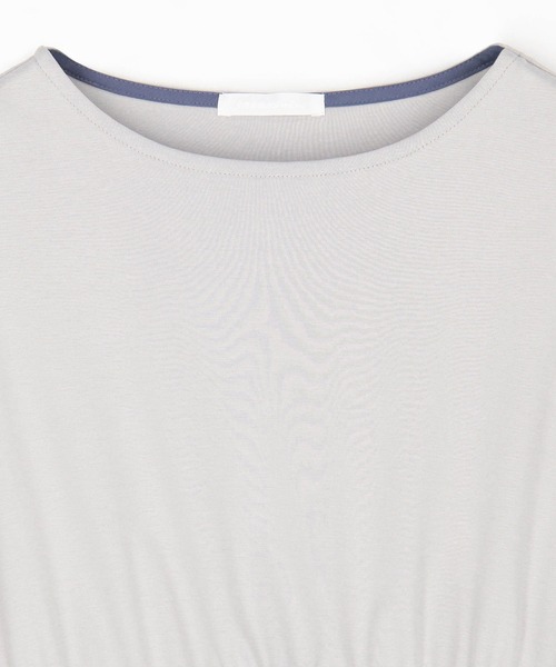 NICOLE white(ニコルホワイト)の「ウエストドロスト配色TEE(Tシャツ/カットソー・レディース・ブラック/オフホワイト/グレー・FREE)」の16枚目の写真