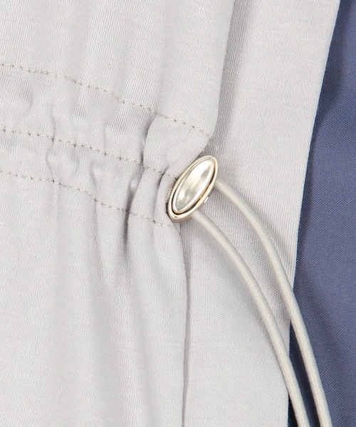 NICOLE white(ニコルホワイト)の「ウエストドロスト配色TEE(Tシャツ/カットソー・レディース・ブラック/オフホワイト/グレー・FREE)」の18枚目の写真