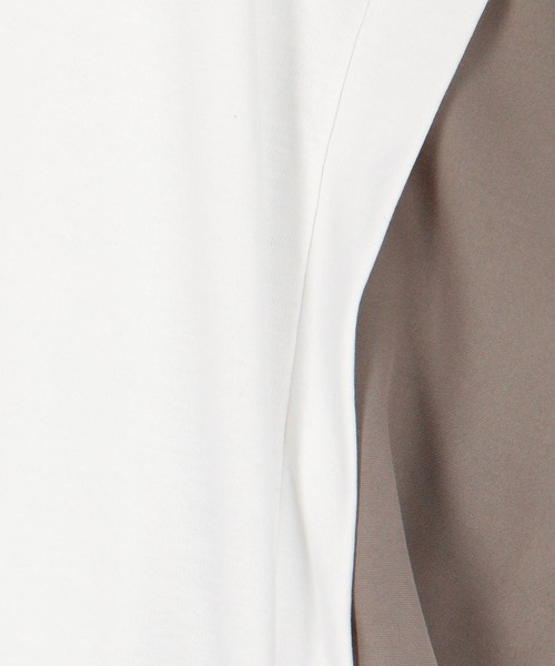 NICOLE white(ニコルホワイト)の「ウエストドロスト配色TEE(Tシャツ/カットソー・レディース・ブラック/オフホワイト/グレー・FREE)」の20枚目の写真