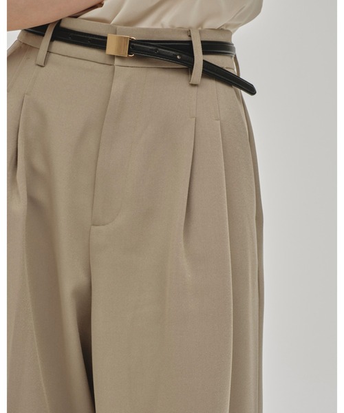 Tuck Wide Trousers（その他パンツ）｜TODAYFUL（トゥデイフル