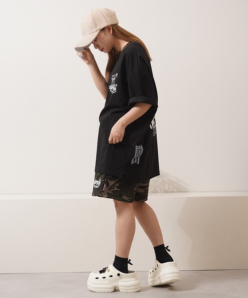 1111clothing（ワンフォークロージング）の「【2ND ARCHIVE】 迷彩 カモフラージュ スウェット ショートパンツ / Camouflage Sweat Shorts（スウェットパンツ・メンズ・ベージュ/カーキ・FREE）」の22枚目の写真