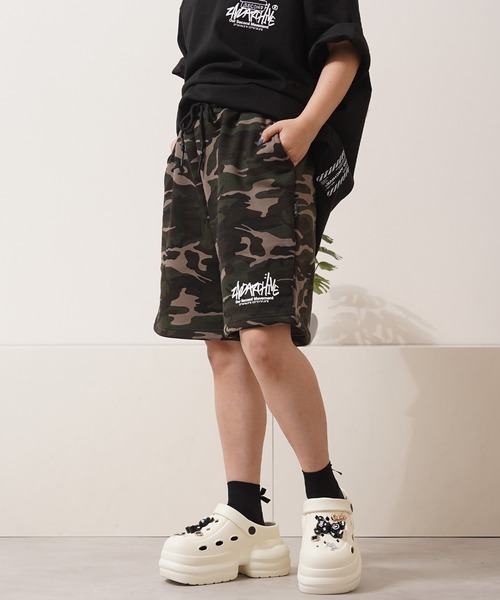 1111clothing（ワンフォークロージング）の「【2ND ARCHIVE】 迷彩 カモフラージュ スウェット ショートパンツ / Camouflage Sweat Shorts（スウェットパンツ・メンズ・ベージュ/カーキ・FREE）」の17枚目の写真
