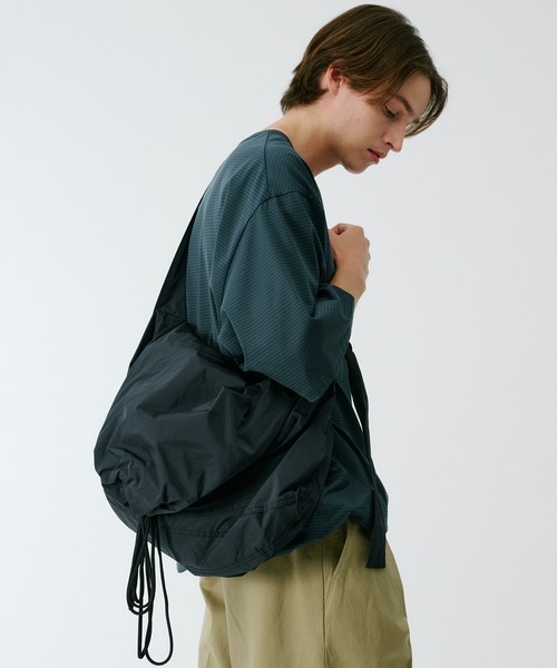 PUBLIC TOKYO（パブリックトウキョウ）の「【4way】NAPRON/SHIOTA ドロストショルダーバッグ（ショルダーバッグ・メンズ・ライトグレー/ミント/ブラック・FREE）」の21枚目の写真