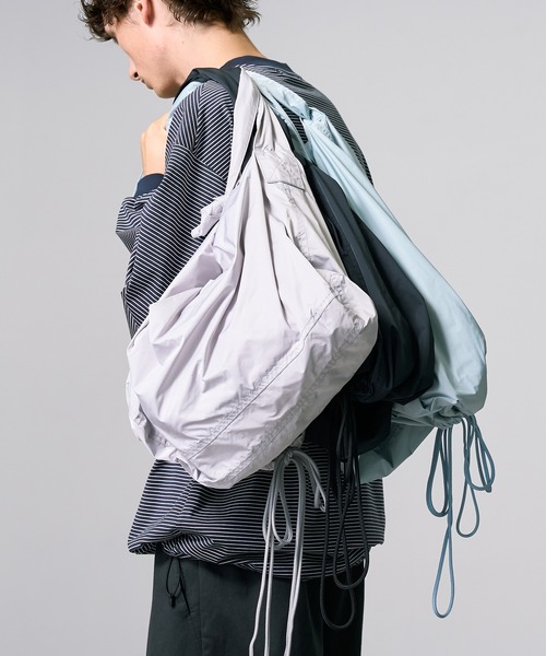 PUBLIC TOKYO（パブリックトウキョウ）の「【4way】NAPRON/SHIOTA ドロストショルダーバッグ（ショルダーバッグ・メンズ・ライトグレー/ミント/ブラック・FREE）」の22枚目の写真