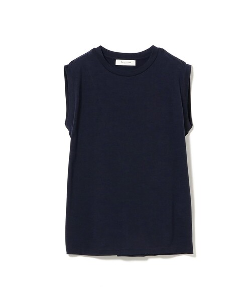 Demi-Luxe BEAMS(デミルクス ビームス)の「ウォッシャブル ウール ノースリーブ Tシャツ(Tシャツ/カットソー・レディース・ブラック/ネイビー/ブラウン・ONE SIZE)」の4枚目の写真