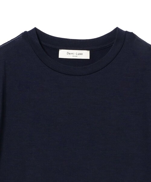 Demi-Luxe BEAMS(デミルクス ビームス)の「ウォッシャブル ウール ノースリーブ Tシャツ(Tシャツ/カットソー・レディース・ブラック/ネイビー/ブラウン・ONE SIZE)」の5枚目の写真