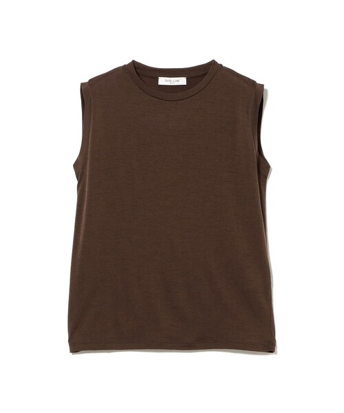 Demi-Luxe BEAMS(デミルクス ビームス)の「ウォッシャブル ウール ノースリーブ Tシャツ(Tシャツ/カットソー・レディース・ブラック/ネイビー/ブラウン・ONE SIZE)」の9枚目の写真