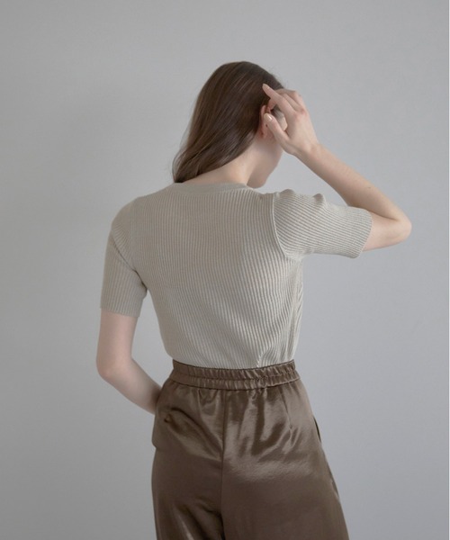 トップス Fringe Knit Bustier todayful セール】【MINERTE】bustier style summer knit top / ビスチェ