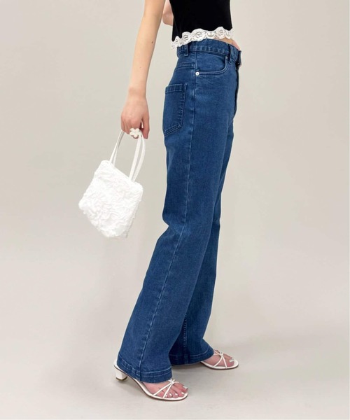 EDIT. FOR LULU（エディットフォールル）の「《追加2》abc フレアデニム（デニムパンツ・レディース・ブルー系その他・34/36）」の3枚目の写真