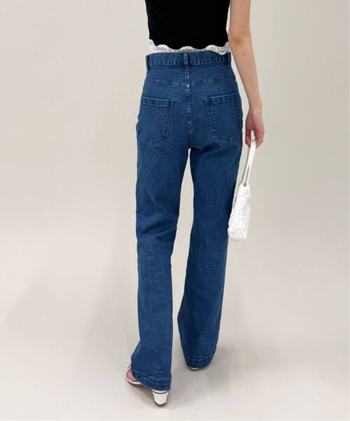 EDIT. FOR LULU（エディットフォールル）の「《追加2》abc フレアデニム（デニムパンツ・レディース・ブルー系その他・34/36）」の4枚目の写真