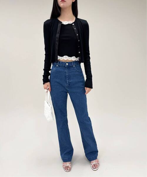 EDIT. FOR LULU（エディットフォールル）の「《追加2》abc フレアデニム（デニムパンツ・レディース・ブルー系その他・34/36）」の6枚目の写真