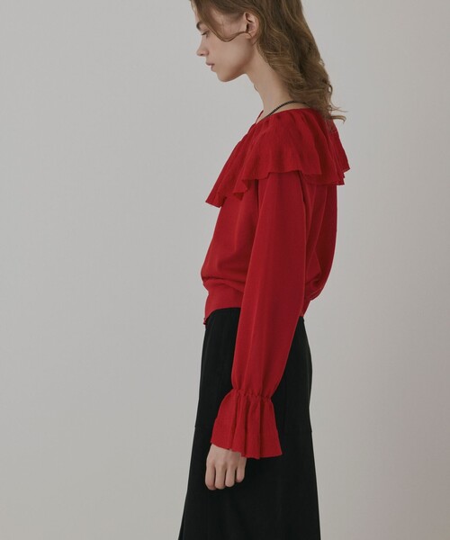 セール】フリルニットカーディガン（カーディガン/ボレロ）｜Diagram