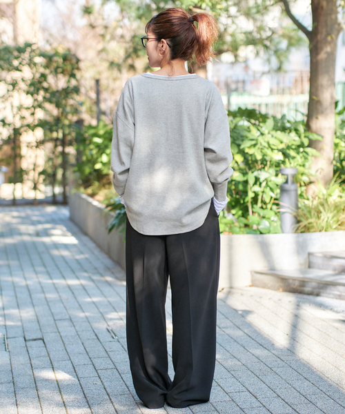 Spick & Span(スピックアンドスパン)の「《追加》2枚SETヘンリーネックプルオーバー(Tシャツ/カットソー・レディース・その他1/その他4/マルチ/その他6・FREE)」の20枚目の写真