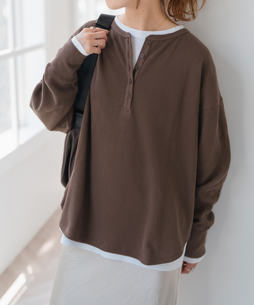 Spick & Span(スピックアンドスパン)の「《追加》2枚SETヘンリーネックプルオーバー(Tシャツ/カットソー・レディース・その他1/その他4/マルチ/その他6・FREE)」の21枚目の写真