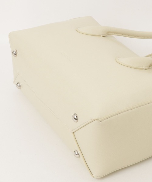 ADD CULUMN(アドカラム)の「ADD CULUMN(アドカラム) LOP BOSTON M WRINKLE(ハンドバッグ・レディース・ブラウン/オフホワイト・F)」の3枚目の写真