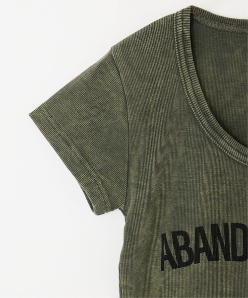 BEEDEN（ビーデン）の「USED LIKE LOGO TOPS（Tシャツ/カットソー・レディース・ブラック/カーキ/ネイビー・FREE）」の17枚目の写真