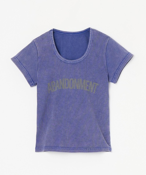 BEEDEN（ビーデン）の「USED LIKE LOGO TOPS（Tシャツ/カットソー・レディース・ブラック/カーキ/ネイビー・FREE）」の4枚目の写真