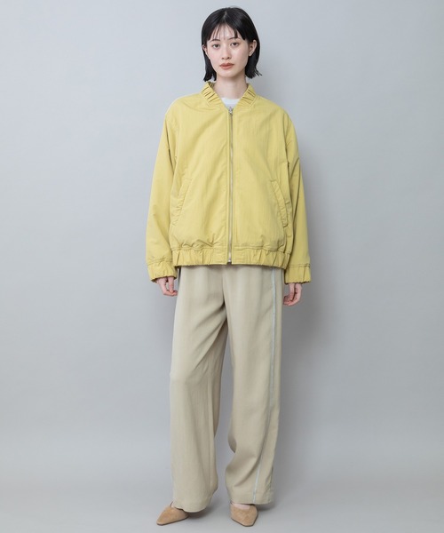 Munich（ミューニック）の「ナイロンタフタ×フリースリバーシブルブルゾン（ブルゾン・レディース・アイボリー/ブラック/イエロー・FREE）」の13枚目の写真