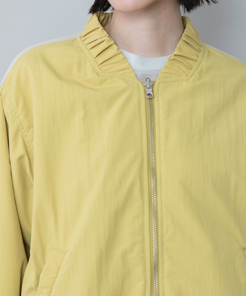Munich（ミューニック）の「ナイロンタフタ×フリースリバーシブルブルゾン（ブルゾン・レディース・アイボリー/ブラック/イエロー・FREE）」の16枚目の写真