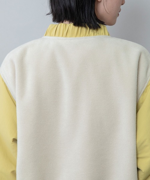 Munich（ミューニック）の「ナイロンタフタ×フリースリバーシブルブルゾン（ブルゾン・レディース・アイボリー/ブラック/イエロー・FREE）」の17枚目の写真