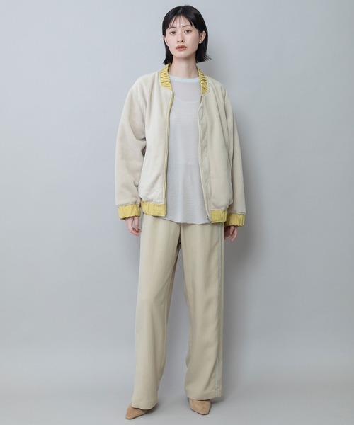 Munich（ミューニック）の「ナイロンタフタ×フリースリバーシブルブルゾン（ブルゾン・レディース・アイボリー/ブラック/イエロー・FREE）」の20枚目の写真