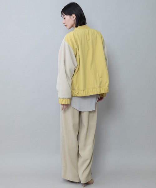 Munich（ミューニック）の「ナイロンタフタ×フリースリバーシブルブルゾン（ブルゾン・レディース・アイボリー/ブラック/イエロー・FREE）」の22枚目の写真