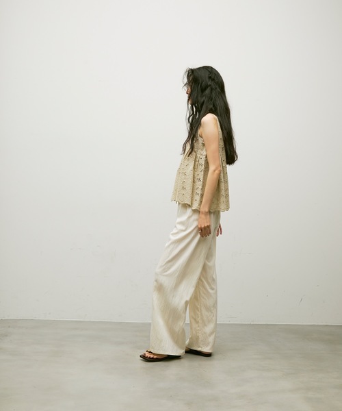 Lutim by u（ルチバイユー）の「Embroidery sleeveless blouse / エンブロイダリーノースリーブブラウス（シャツ/ブラウス・レディース・グリーン/ブラウン/ナチュラル・FREE）」の18枚目の写真