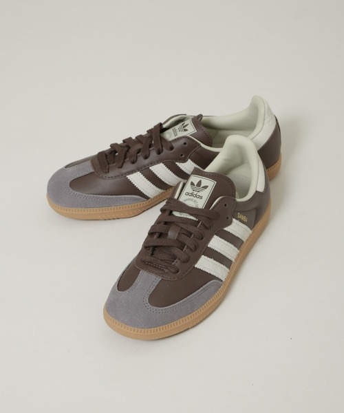 adidas ブラウン スニーカー　サンバ　samba OG_-