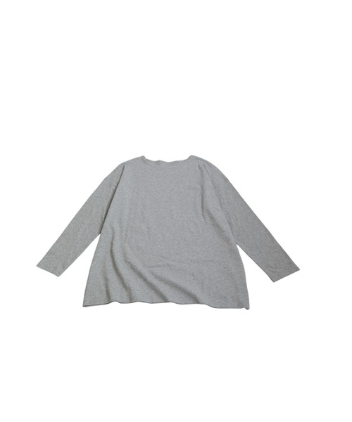 antiqua(アンティカ)の「綿100% ドロップショルダー ロンT(Tシャツ/カットソー・レディース・ブラック/カーキ/杢グレー/ダークグレー/ネイビー/ホワイト・M/L/XL)」の11枚目の写真
