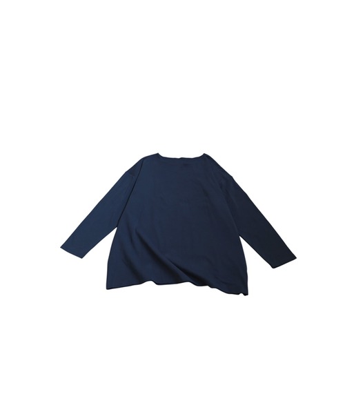 antiqua(アンティカ)の「綿100% ドロップショルダー ロンT(Tシャツ/カットソー・レディース・ブラック/カーキ/杢グレー/ダークグレー/ネイビー/ホワイト・M/L/XL)」の13枚目の写真