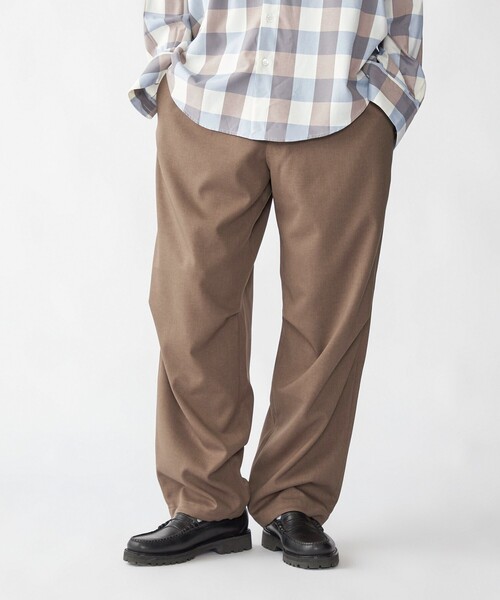 Fantastic Days（ファンタスティックデイズ）の「【SHIPS別注】FANTASTICDAYS: タック ワイド イージー パンツ（その他パンツ・メンズ・ダークグレー/ブラック/ブラウン系・SMALL/MEDIUM/LARGE）」の14枚目の写真