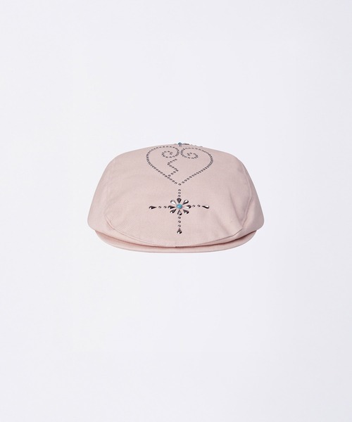 SCULPTOR(スカルプター)の「Boho Stud Hunting Cap(ハンチング/ベレー帽・レディース・チャコールグレー/グリーン/スモークピンク/アイボリー・FREE)」の17枚目の写真