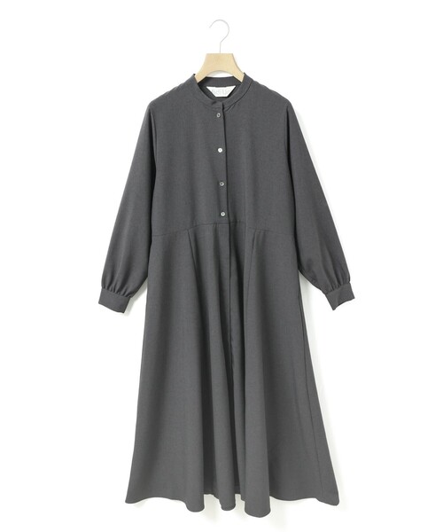 MidiUmi(ミディウミ)の「MidiUmi ウエスト切り替えロングワンピース(ワンピース・レディース・グレー/チャコールグレー/ブラック・FREE)」の4枚目の写真