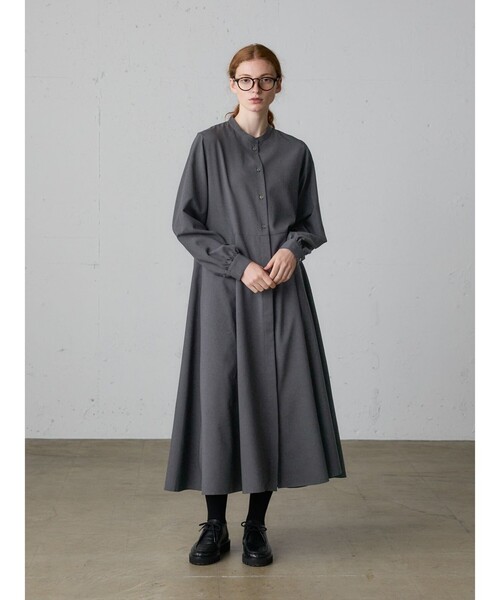MidiUmi(ミディウミ)の「MidiUmi ウエスト切り替えロングワンピース(ワンピース・レディース・グレー/チャコールグレー/ブラック・FREE)」の11枚目の写真