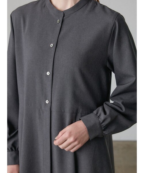 MidiUmi(ミディウミ)の「MidiUmi ウエスト切り替えロングワンピース(ワンピース・レディース・グレー/チャコールグレー/ブラック・FREE)」の13枚目の写真