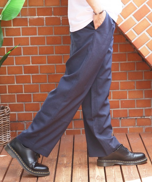 8(eight)(エイト)の「ツータックワイドクロップドスラックス(スラックス・メンズ・ブラック/ネイビー・マルチサイズ)」の12枚目の写真