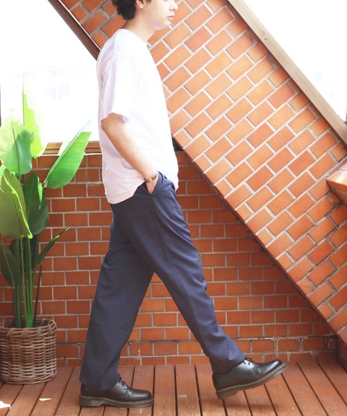 8(eight)(エイト)の「ツータックワイドクロップドスラックス(スラックス・メンズ・ブラック/ネイビー・マルチサイズ)」の16枚目の写真