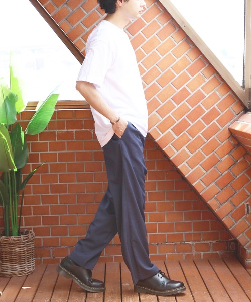 8(eight)(エイト)の「ツータックワイドクロップドスラックス(スラックス・メンズ・ブラック/ネイビー・マルチサイズ)」の17枚目の写真