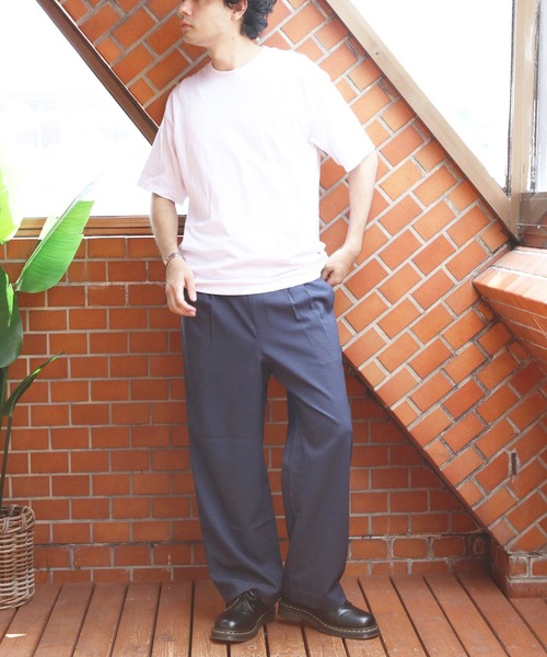 8(eight)(エイト)の「ツータックワイドクロップドスラックス(スラックス・メンズ・ブラック/ネイビー・マルチサイズ)」の18枚目の写真