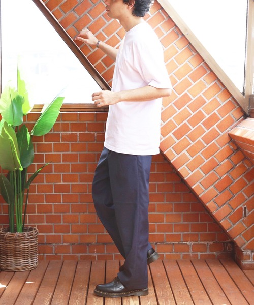 8(eight)(エイト)の「ツータックワイドクロップドスラックス(スラックス・メンズ・ブラック/ネイビー・マルチサイズ)」の20枚目の写真