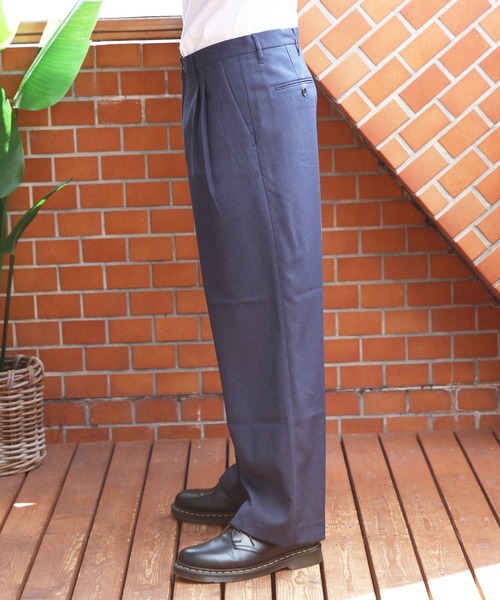 8(eight)(エイト)の「ツータックワイドクロップドスラックス(スラックス・メンズ・ブラック/ネイビー・マルチサイズ)」の21枚目の写真