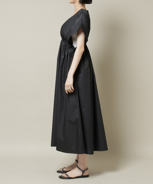 NANO universe（ナノユニバース）の「ドロストギャザードルマンワンピース（ワンピース・レディース・ブラック/ベージュ/ブルー・FREE）」の17枚目の写真