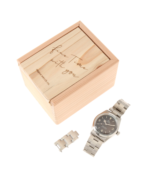 VAGUE WATCH CO.（ヴォーグウォッチカンパニー）の「【VAGUE WATCH CO. / ヴァーグウォッチ】Every-One Brown  gradation 34ｍｍ（アナログ腕時計・レディース・シルバー・FREE）」の4枚目の写真