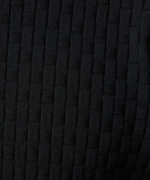 ABAHOUSE GRAY（アバハウスグレイ）の「【ハイストレッチ】ブロックチェック ジャガード モックネックニット（ニット/セーター・メンズ・グレイッシュベージュ/モカ/ネイビー/ブラック/ホワイト・46/48/50）」の11枚目の写真