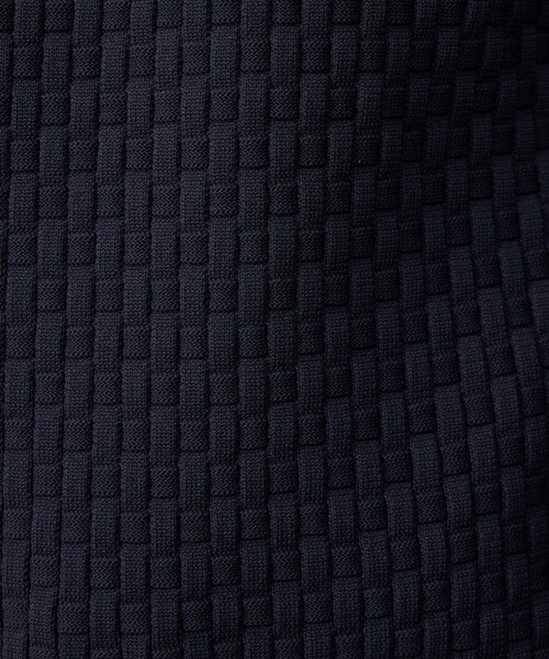 ABAHOUSE GRAY（アバハウスグレイ）の「【ハイストレッチ】ブロックチェック ジャガード モックネックニット（ニット/セーター・メンズ・グレイッシュベージュ/モカ/ネイビー/ブラック/ホワイト・46/48/50）」の18枚目の写真