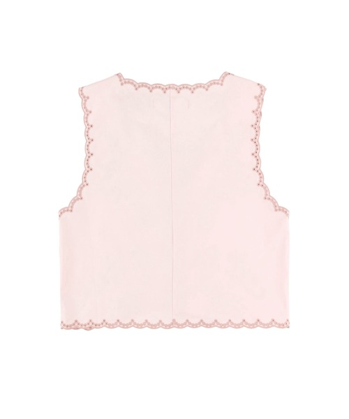 ALEXIA STAM（アリシアスタン）の「Embroidery Sleeveless Blouse /刺繍ノースリーブブラウス（シャツ/ブラウス・レディース・チャコールグレー/ピンク/ホワイト・FREE）」の16枚目の写真