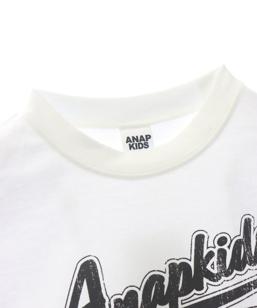 ANAP kids（アナップキッズ）の「スタジアム ロゴ プリント Tシャツ（Tシャツ/カットソー・キッズ・ホワイト/ネイビー/サックスブルー・110cm/120cm/130cm）」の19枚目の写真