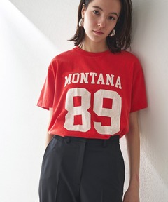 Whim Gazette，ウィムガゼット　ナンバリングTシャツ　ホワイト Whim Gazette，ウィムガゼット ナンバリングTシャツ ホワイト